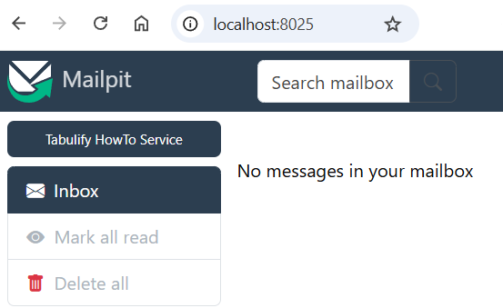 Mailpit Inbox